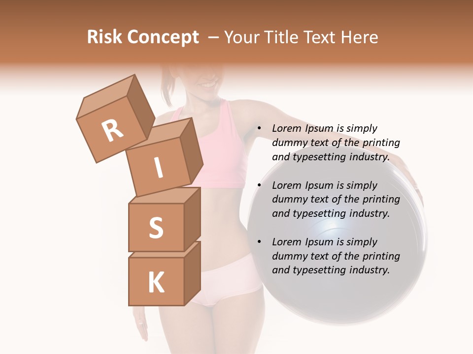 Fit Lady Body PowerPoint Template