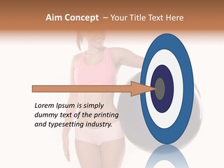 Fit Lady Body PowerPoint Template