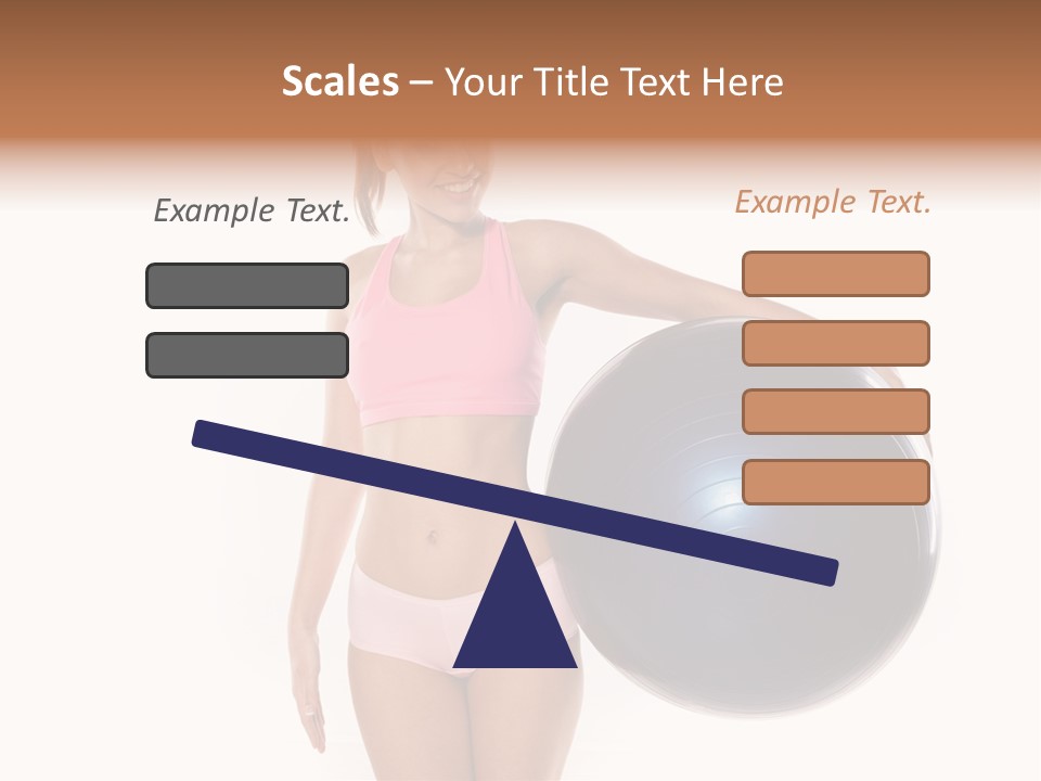Fit Lady Body PowerPoint Template