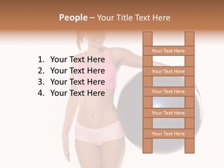 Fit Lady Body PowerPoint Template