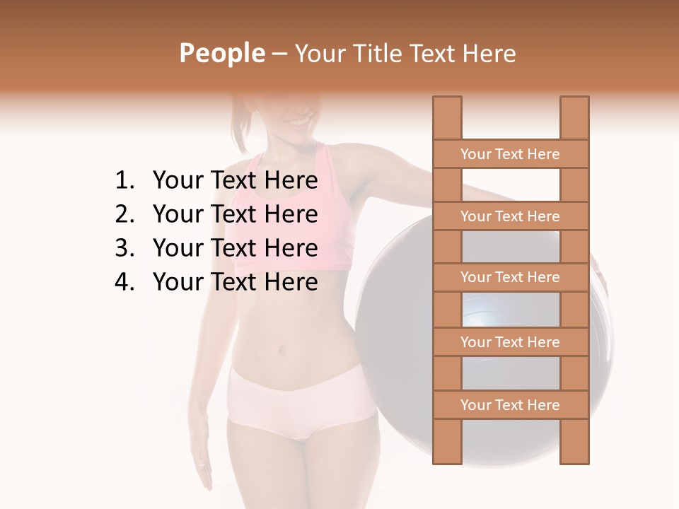 Fit Lady Body PowerPoint Template
