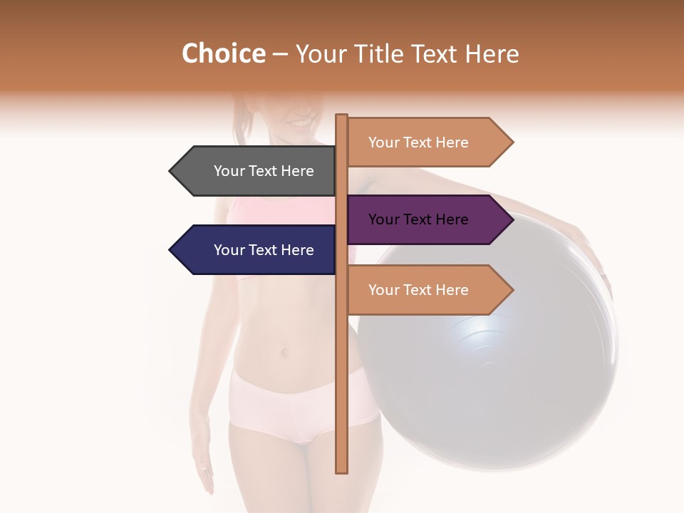 Fit Lady Body PowerPoint Template