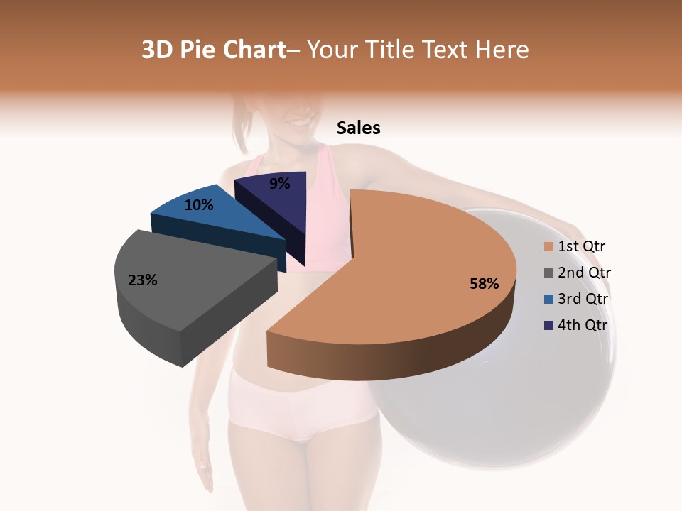 Fit Lady Body PowerPoint Template