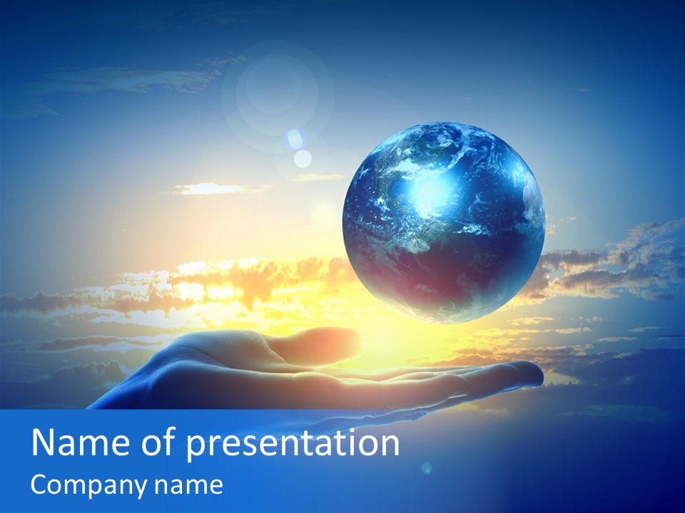 Environment Arm Pollution PowerPoint Template