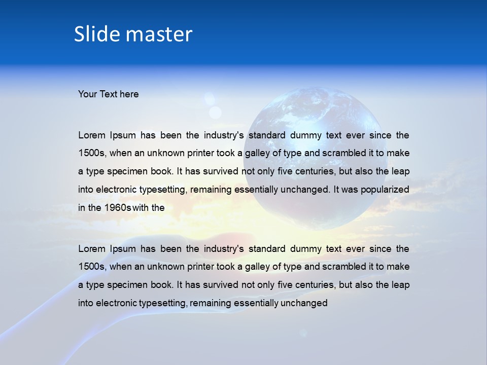 Environment Arm Pollution PowerPoint Template