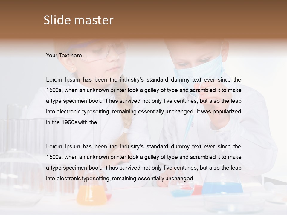 Container Boy Tubing PowerPoint Template