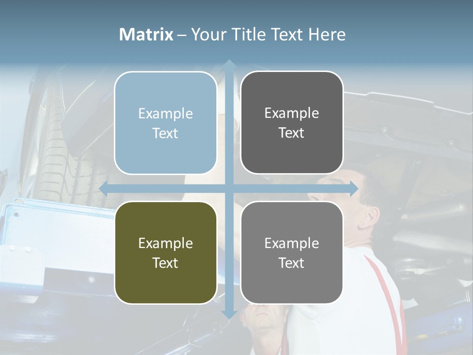 Set Puncture Tire PowerPoint Template