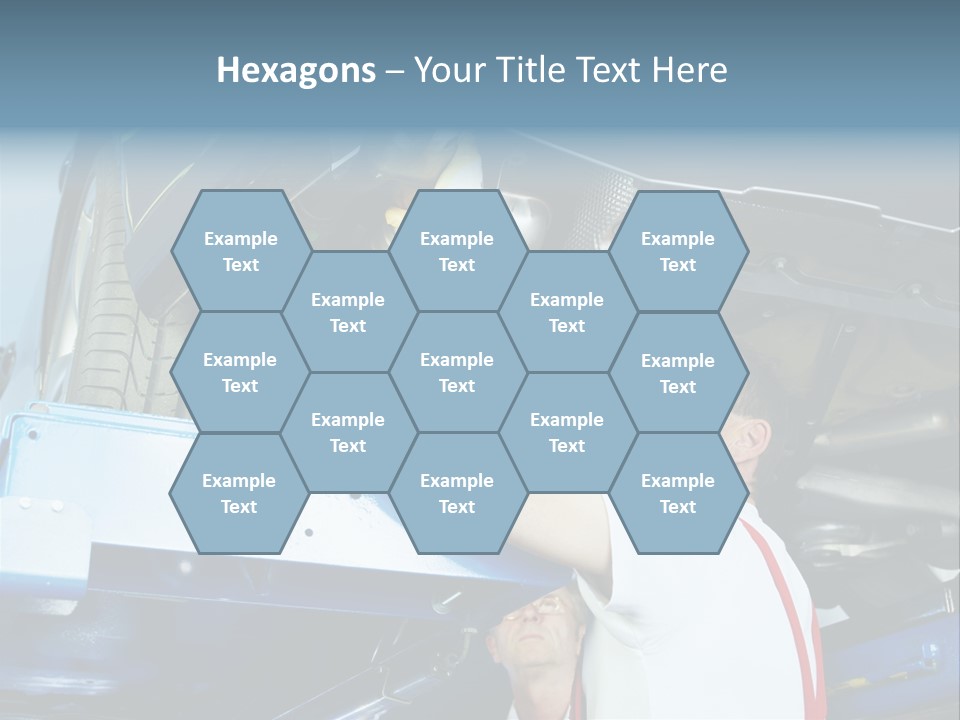 Set Puncture Tire PowerPoint Template