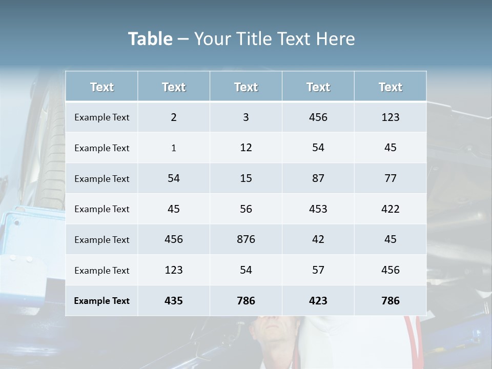 Set Puncture Tire PowerPoint Template
