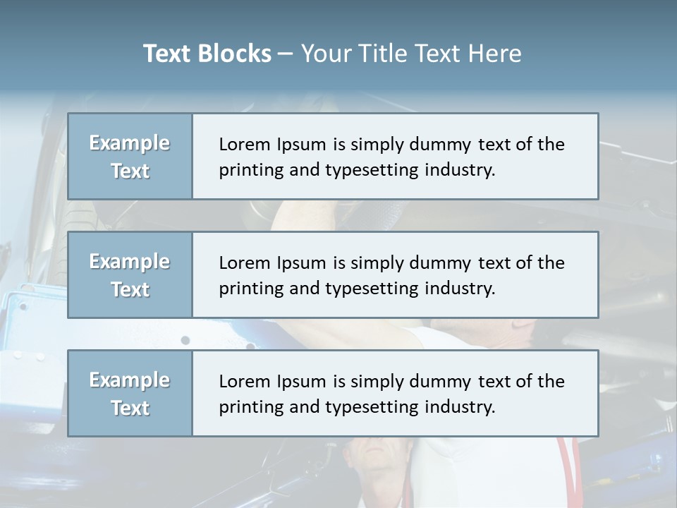 Set Puncture Tire PowerPoint Template