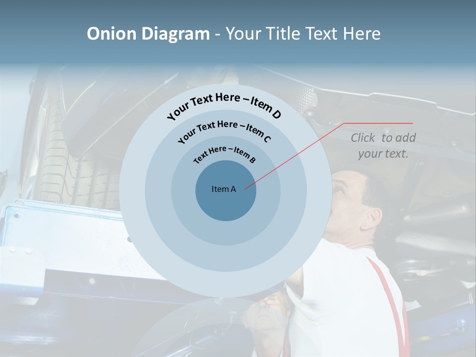 Set Puncture Tire PowerPoint Template
