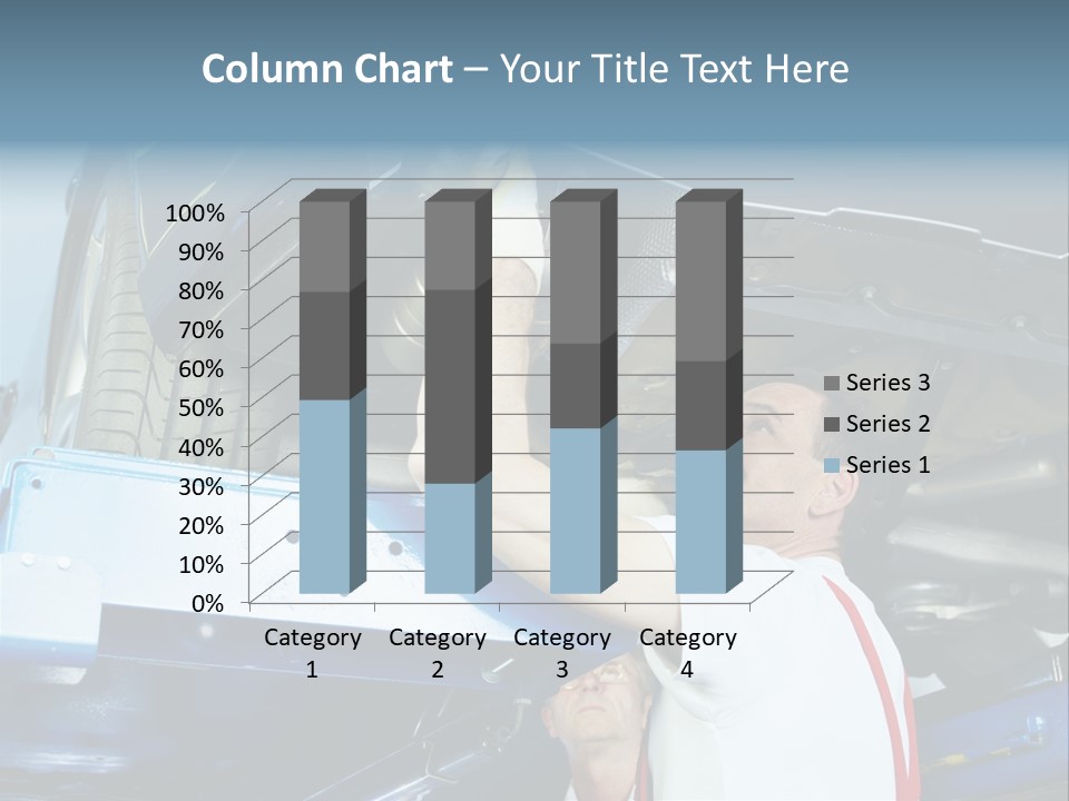 Set Puncture Tire PowerPoint Template