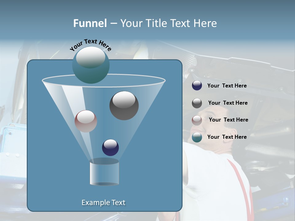 Set Puncture Tire PowerPoint Template