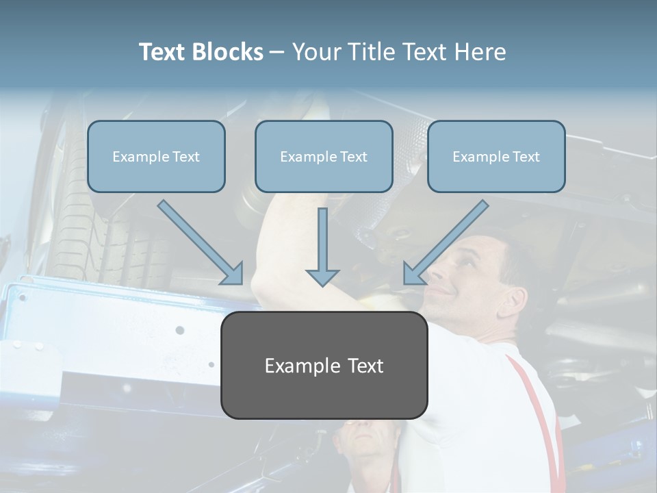 Set Puncture Tire PowerPoint Template