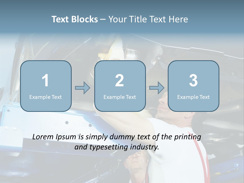 Set Puncture Tire PowerPoint Template