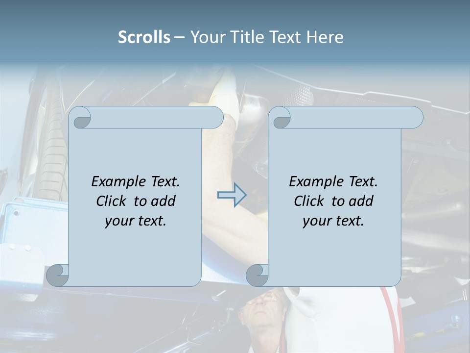 Set Puncture Tire PowerPoint Template