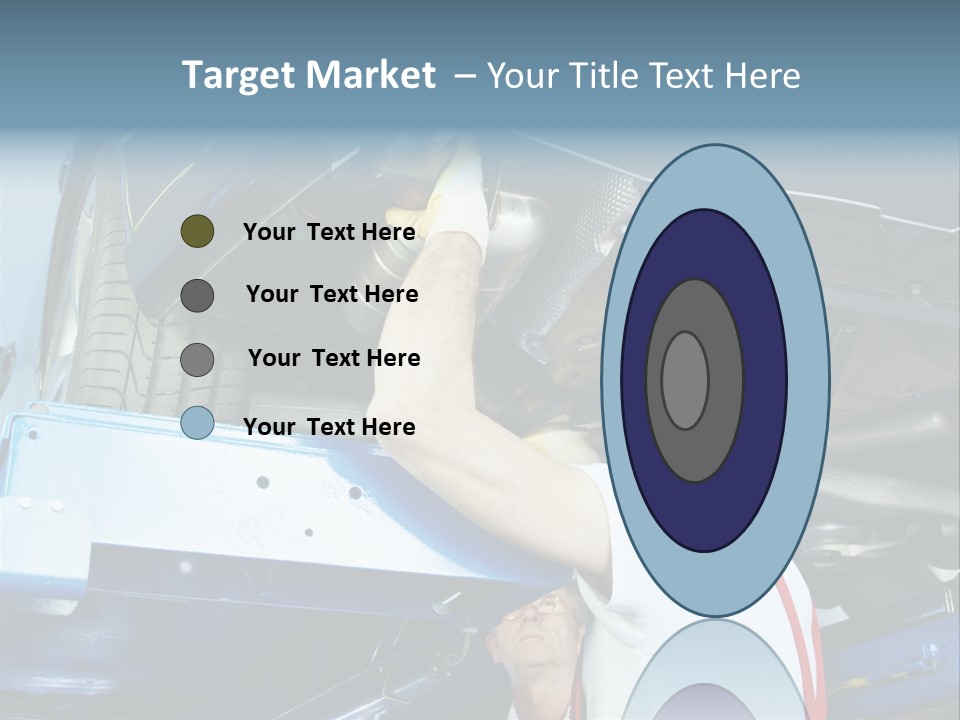 Set Puncture Tire PowerPoint Template