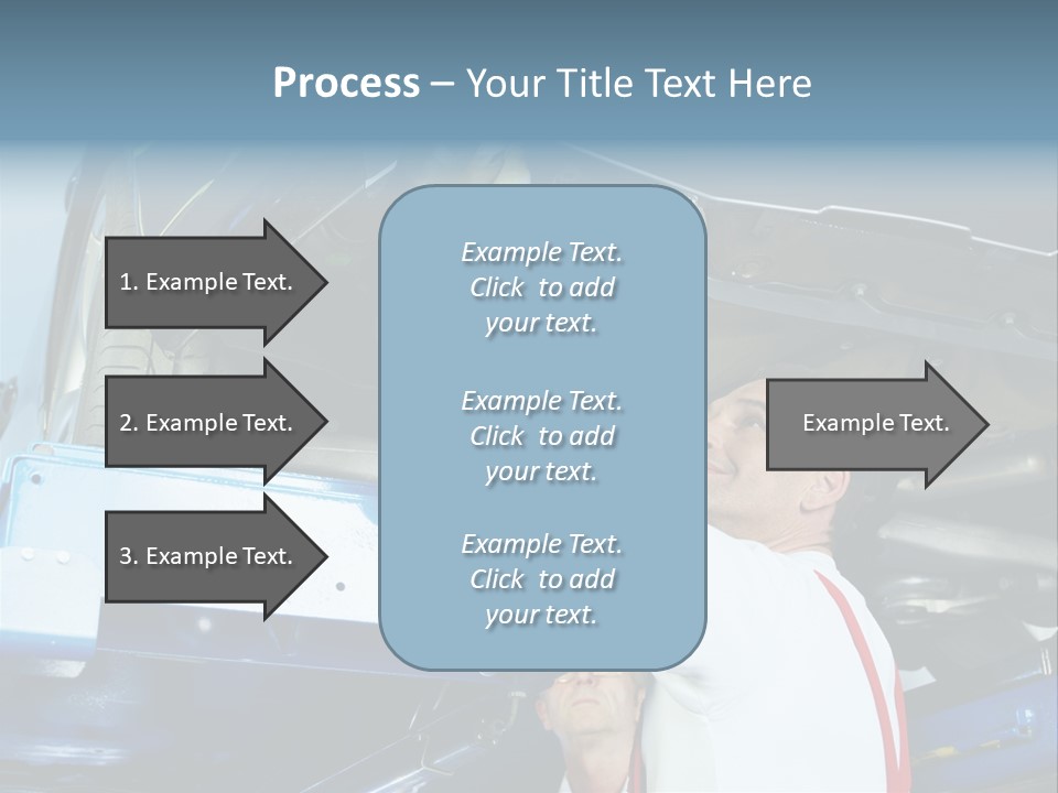 Set Puncture Tire PowerPoint Template