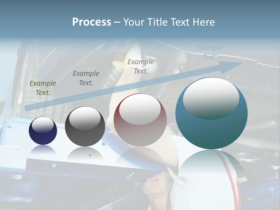 Set Puncture Tire PowerPoint Template