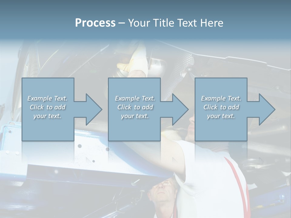 Set Puncture Tire PowerPoint Template