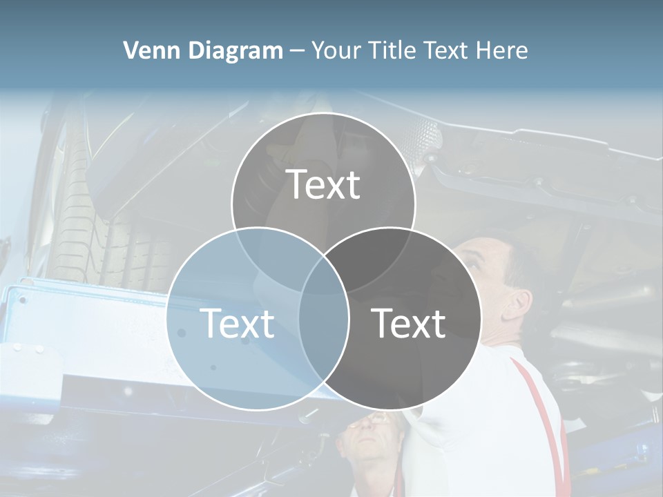 Set Puncture Tire PowerPoint Template