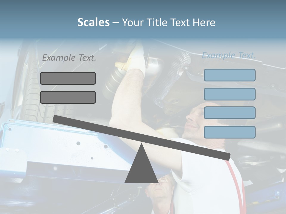 Set Puncture Tire PowerPoint Template