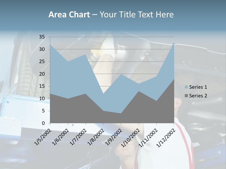 Set Puncture Tire PowerPoint Template