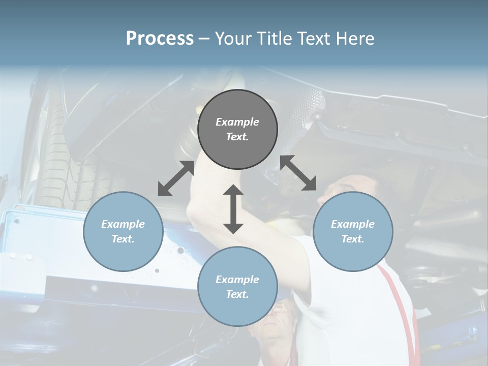 Set Puncture Tire PowerPoint Template