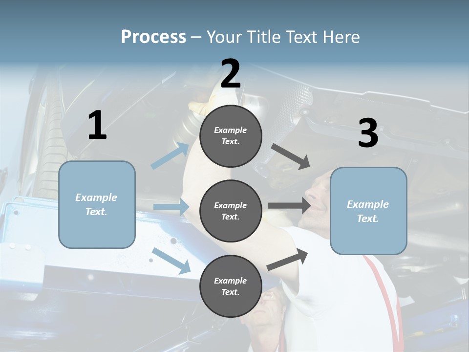 Set Puncture Tire PowerPoint Template