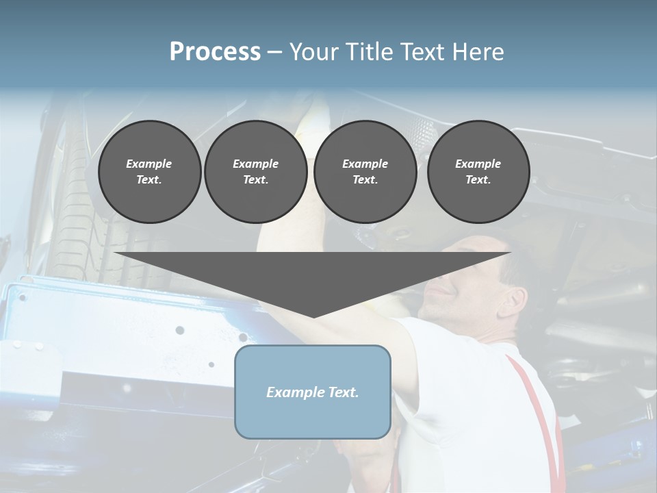 Set Puncture Tire PowerPoint Template