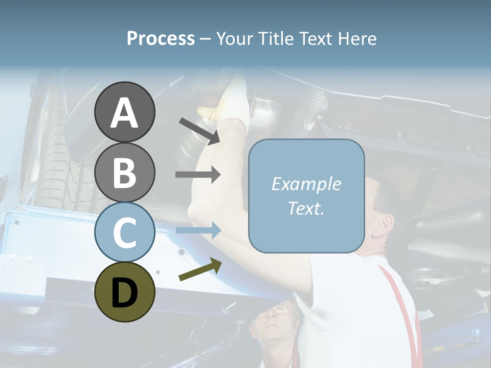 Set Puncture Tire PowerPoint Template
