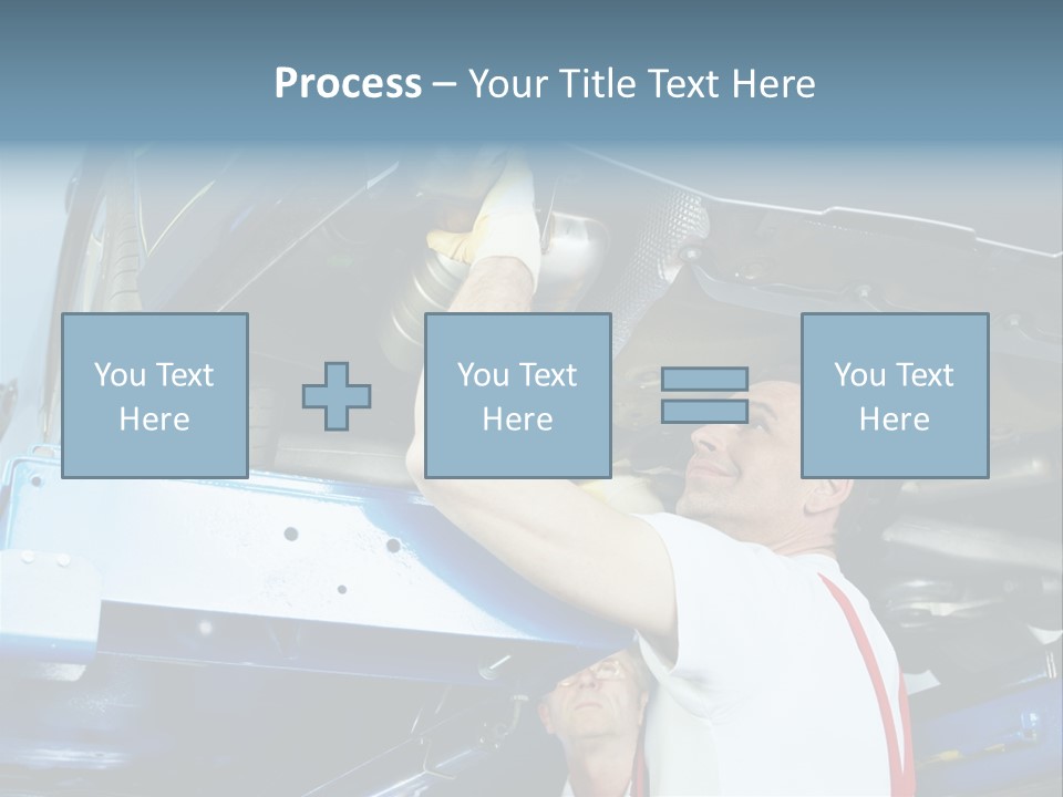 Set Puncture Tire PowerPoint Template