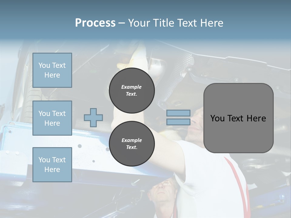 Set Puncture Tire PowerPoint Template