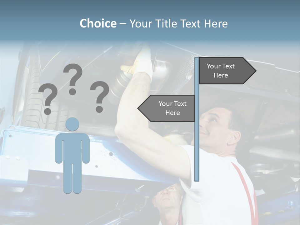 Set Puncture Tire PowerPoint Template