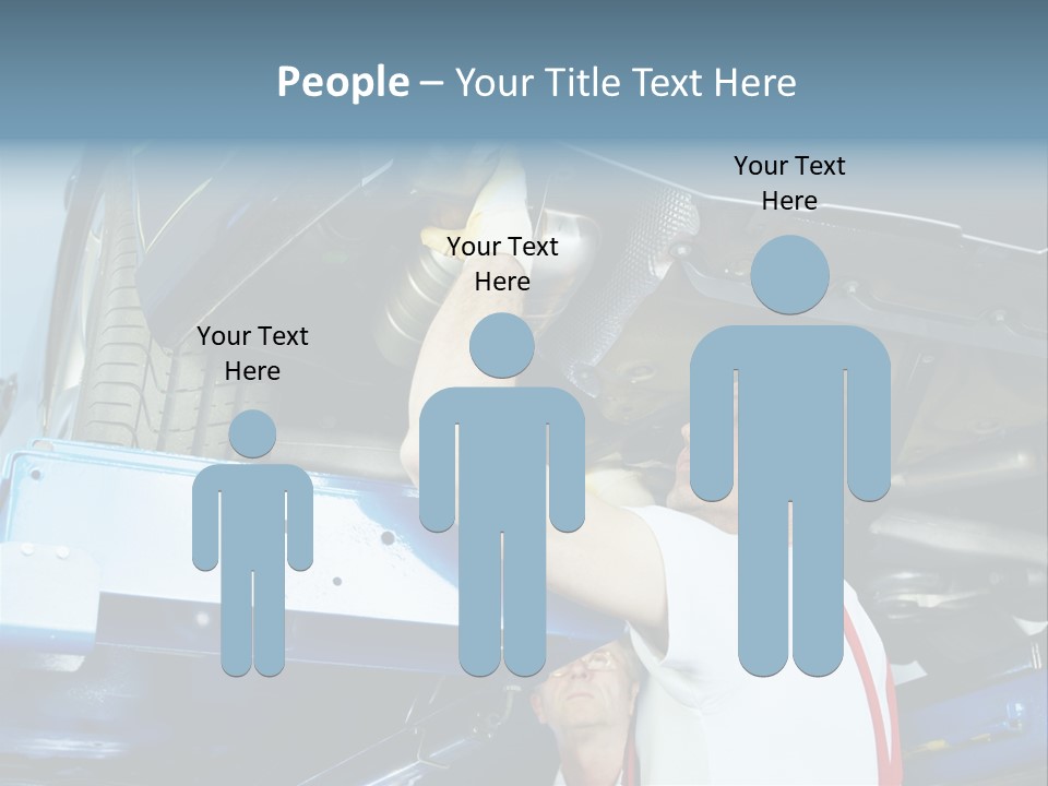 Set Puncture Tire PowerPoint Template