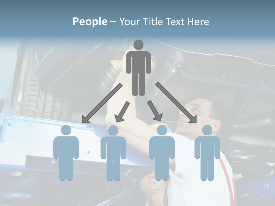 Set Puncture Tire PowerPoint Template