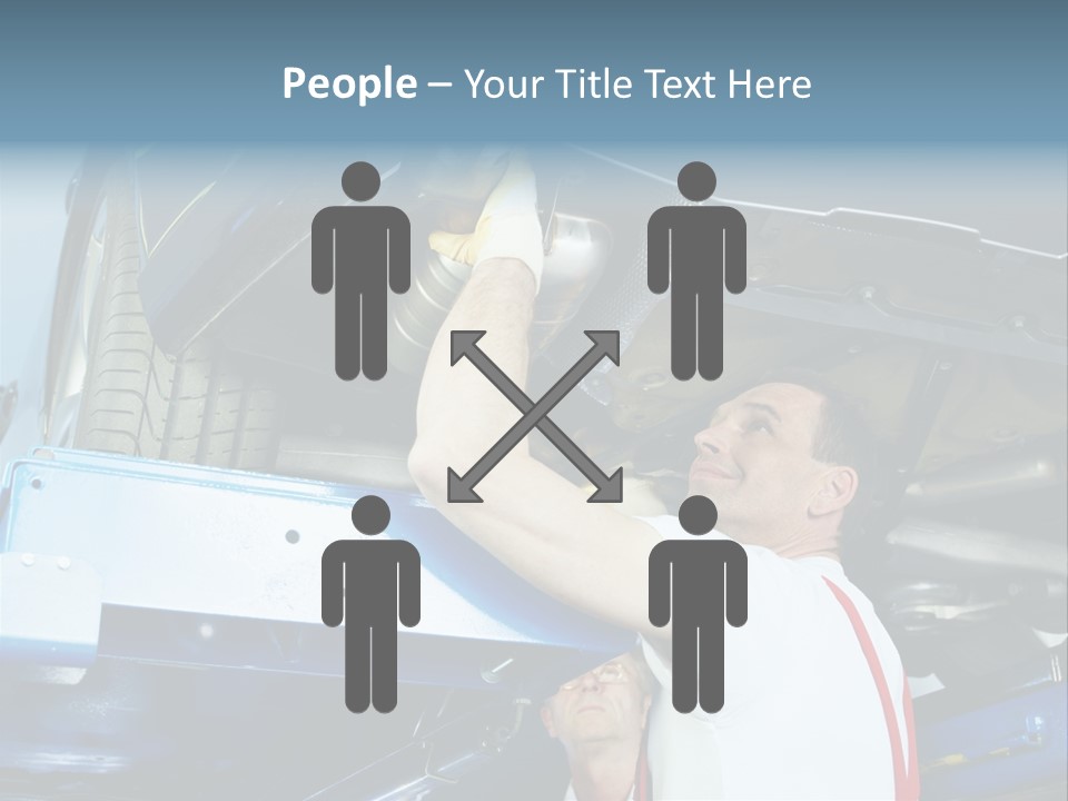Set Puncture Tire PowerPoint Template