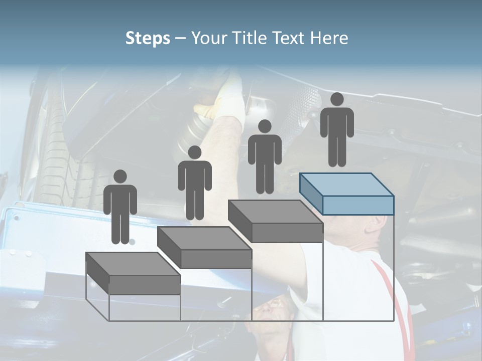 Set Puncture Tire PowerPoint Template