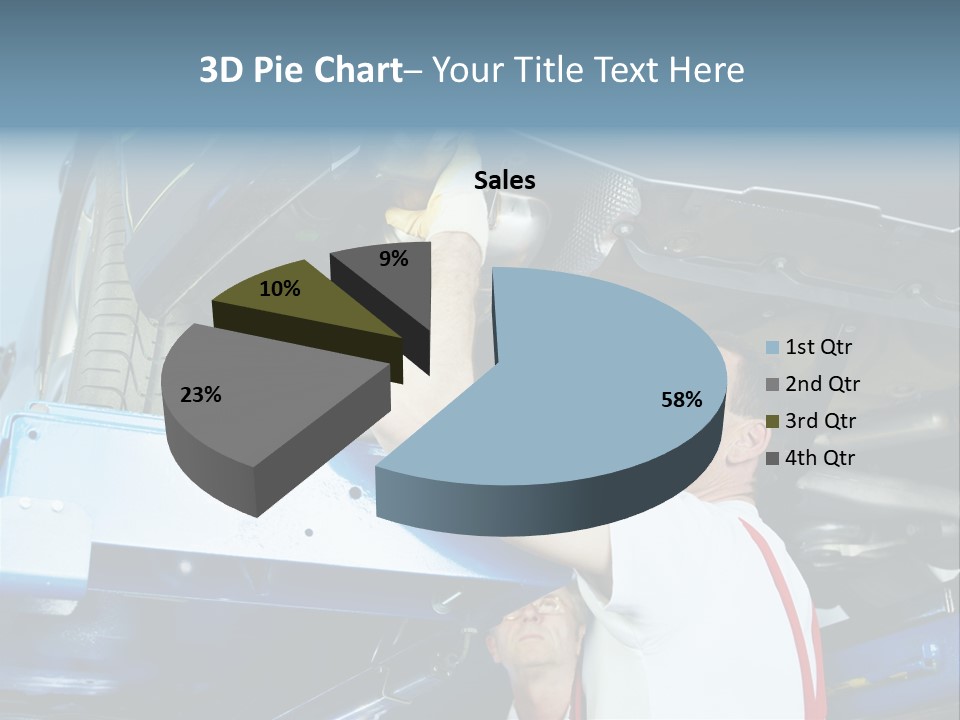 Set Puncture Tire PowerPoint Template