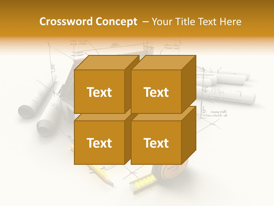 Handwrite Beams Plan PowerPoint Template