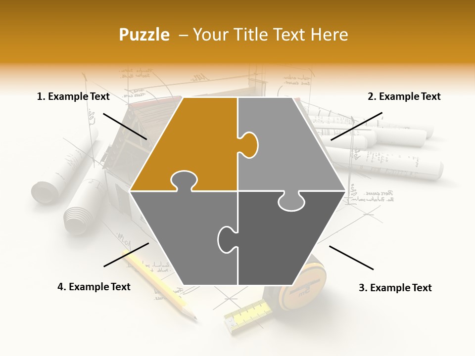Handwrite Beams Plan PowerPoint Template
