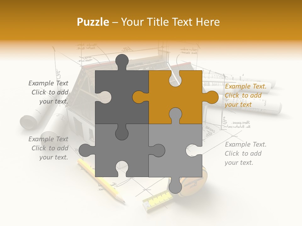 Handwrite Beams Plan PowerPoint Template