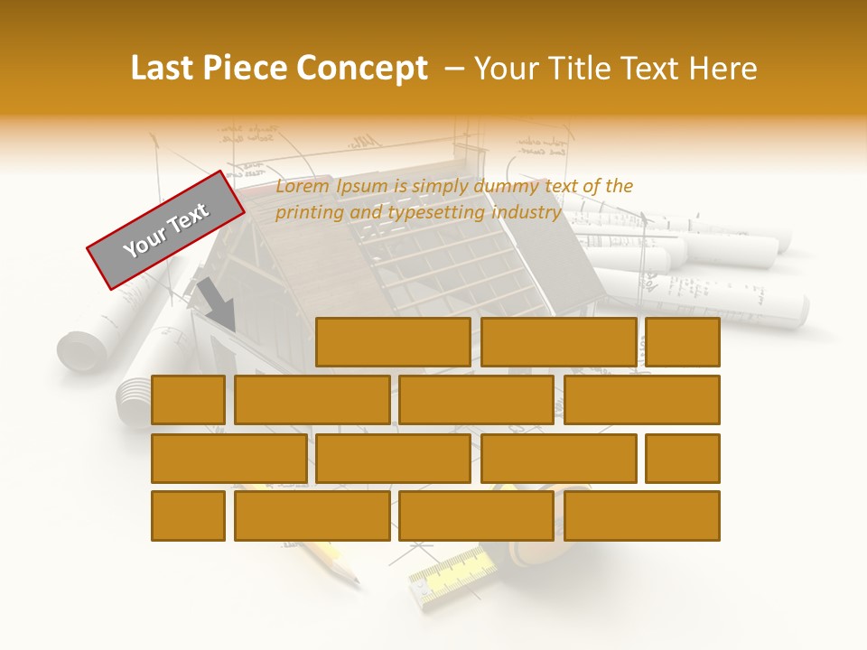 Handwrite Beams Plan PowerPoint Template