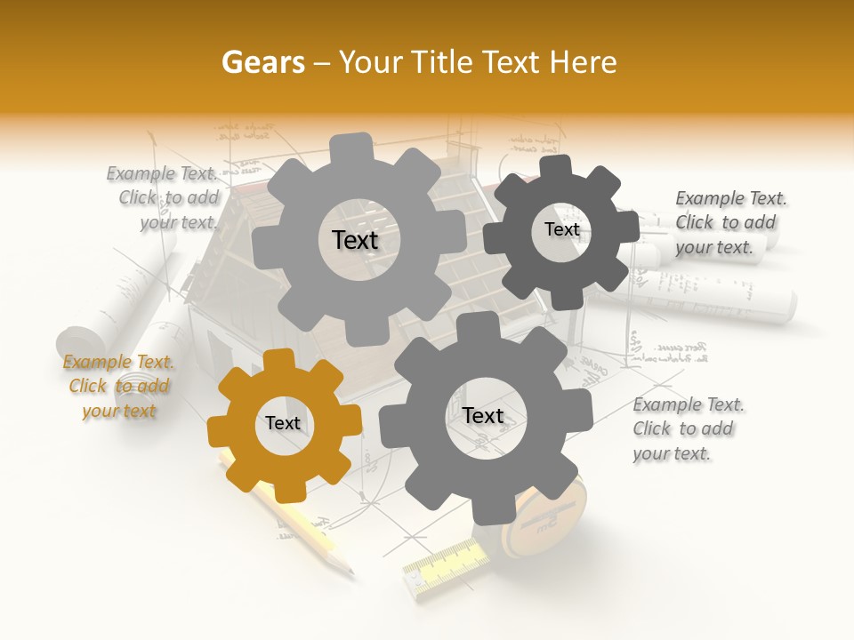 Handwrite Beams Plan PowerPoint Template