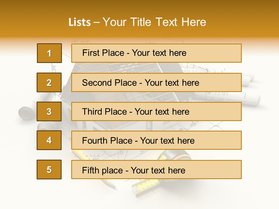 Handwrite Beams Plan PowerPoint Template