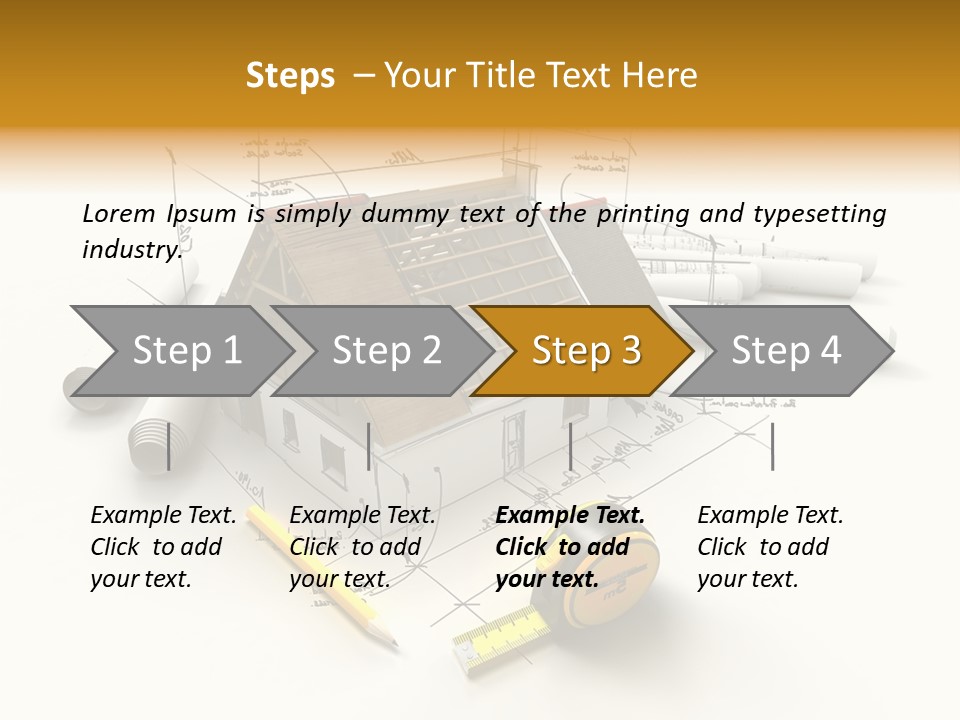 Handwrite Beams Plan PowerPoint Template