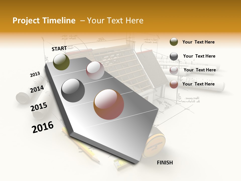 Handwrite Beams Plan PowerPoint Template