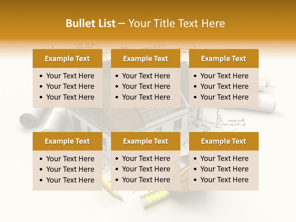 Handwrite Beams Plan PowerPoint Template