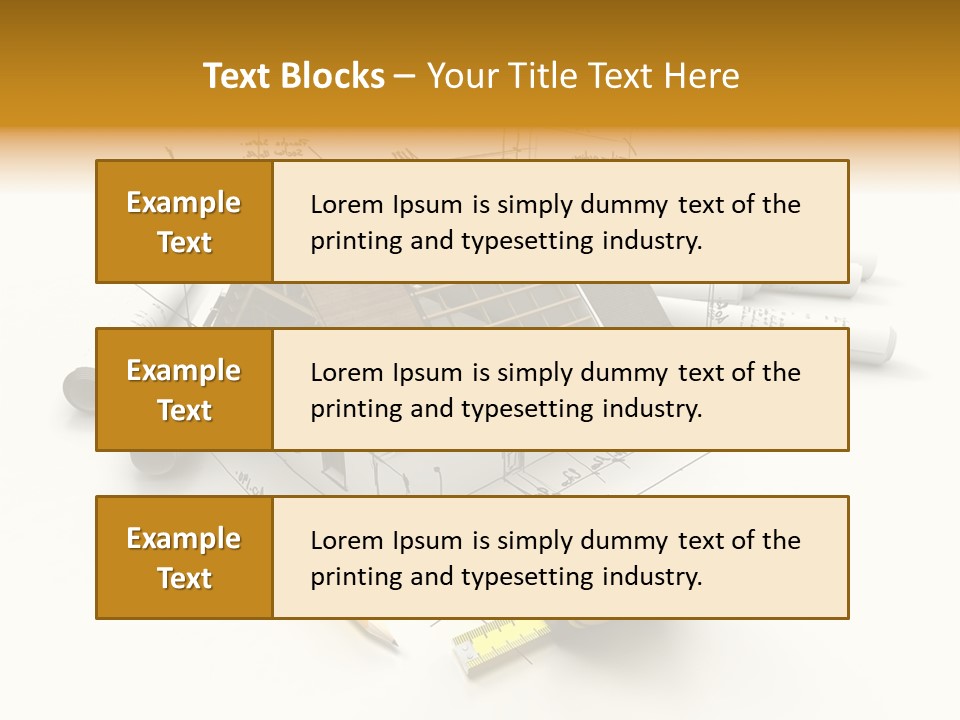 Handwrite Beams Plan PowerPoint Template