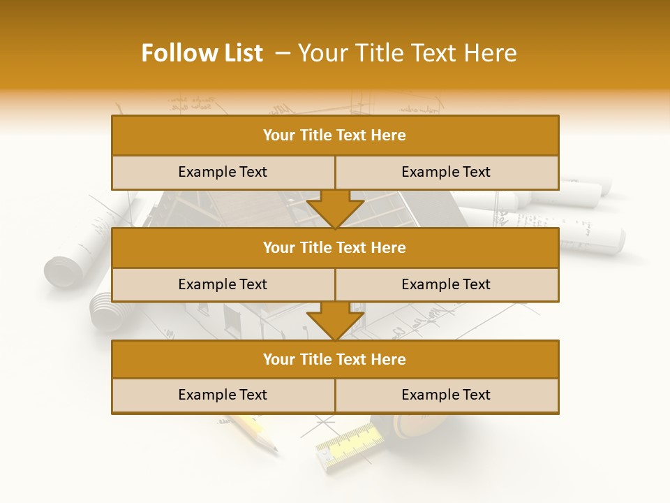 Handwrite Beams Plan PowerPoint Template
